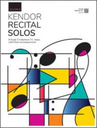 Kendor Recital Solos #2 Baritone T.C. and Piano with Online Audio Access cover Thumbnail